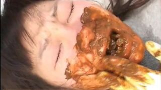 Japanese brutal shit group femdom