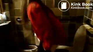 Random Shit 13 - Girl shits in the snow on her balcony