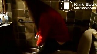 Random Shit 13 - Girl shits in the snow on her balcony