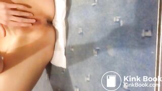 Shitting in front of the mirror