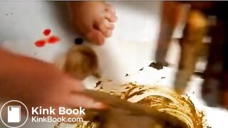 Scat Stockings in Pussy