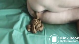 Girl shitting in her bed