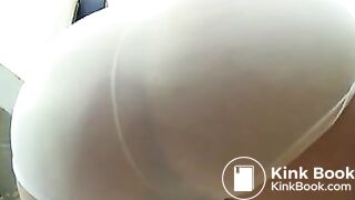 antje shit panties in tub