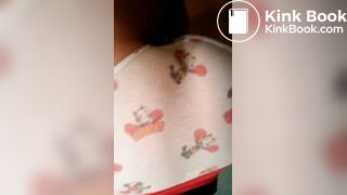 Ebony panty explosion