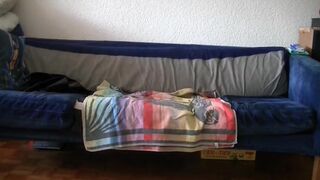 Kinky blonde taking a big dump