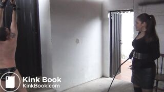 Latina spanks his Slave Hard