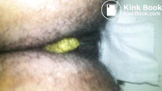 My Employee , Very Very Hairy Fiji girl pooping for me!