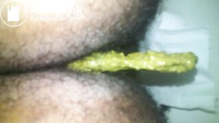 My Employee , Very Very Hairy Fiji girl pooping for me!