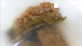 She is shitting and cumming