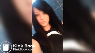 Teen pooping