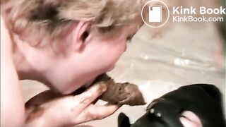 Filthy grannies love digusting toilet sex