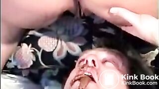 Shitting in his mouth - video 2