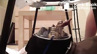 Young girls use male slave as a toilet for shit