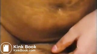 Kinky woman defecating in man's mouth