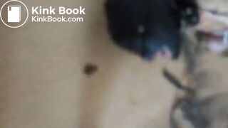 Bound slut on floor licks feet master, porn to lick shit from floor