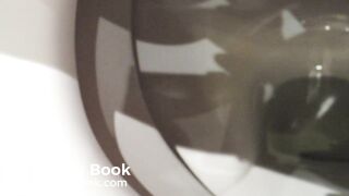 My sister poo in 2 toilets and I manage to catch her butthole on video