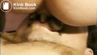 Girl pissing, shitting on men face, and then facesitting.