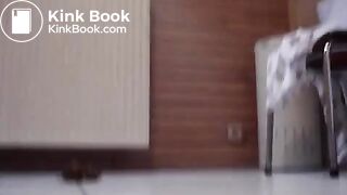 Chick standing up poop running down her legs