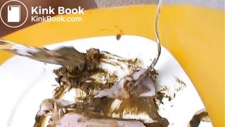 Extreme scat food fetish