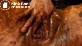 Shit covered slut wife as living toilet for her husband