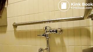 Hot brunette really proud of her long thick turd