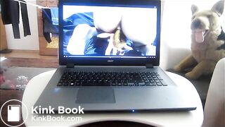 jerking by watching a scat whore