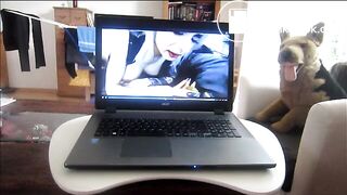 jerking by watching a scat whore