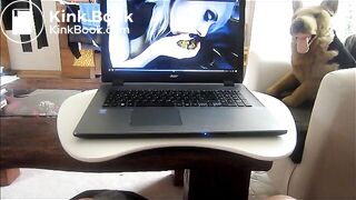 jerking by watching a scat whore