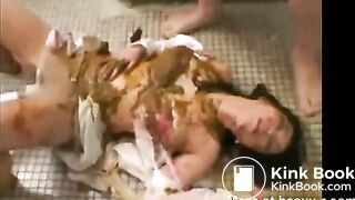 Asian Scat Slut Gangbang