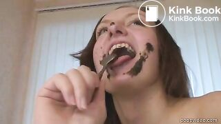 Stunning Girl Eating