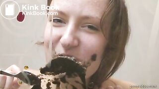 Stunning Girl Eating