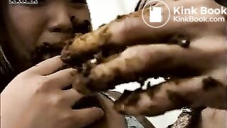 Lesbian Japanese cuties in passionate shit play