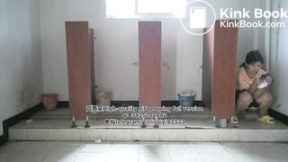 Beautiful girl poops in the toilet 67