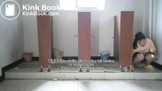 Beautiful girl poops in the toilet 67