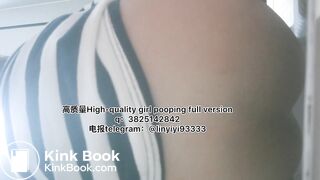 Beautiful girl poops in the toilet 68