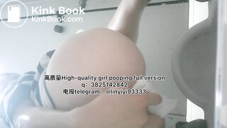 Beautiful girl poops in the toilet 68
