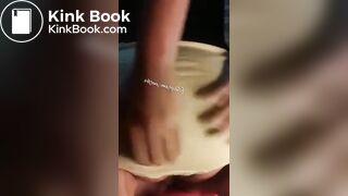 Teen pushes out a huge turd into her panties