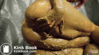 My overflowing camping toilet - orgasm in lots of saved shit