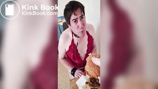 French slave eat shit