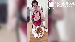 French slave eat shit