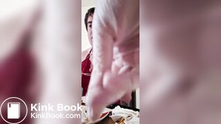 French slave eat shit