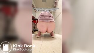 Beautiful girl poops in the toilet 72