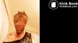 chopsticks in front in back then in mouth