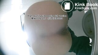 Beautiful girl poops in the toilet 73