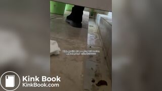 Beautiful girl poops in the toilet 74