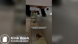 Beautiful girl poops in the toilet 74