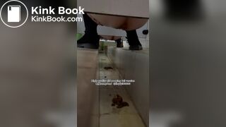 Beautiful girl poops in the toilet 74
