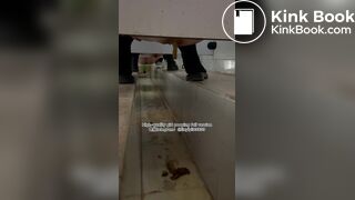 Beautiful girl poops in the toilet 74