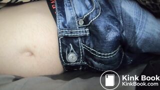 Guy floods his bed in jeans #4