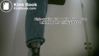 Beautiful girl poops in the toilet 76